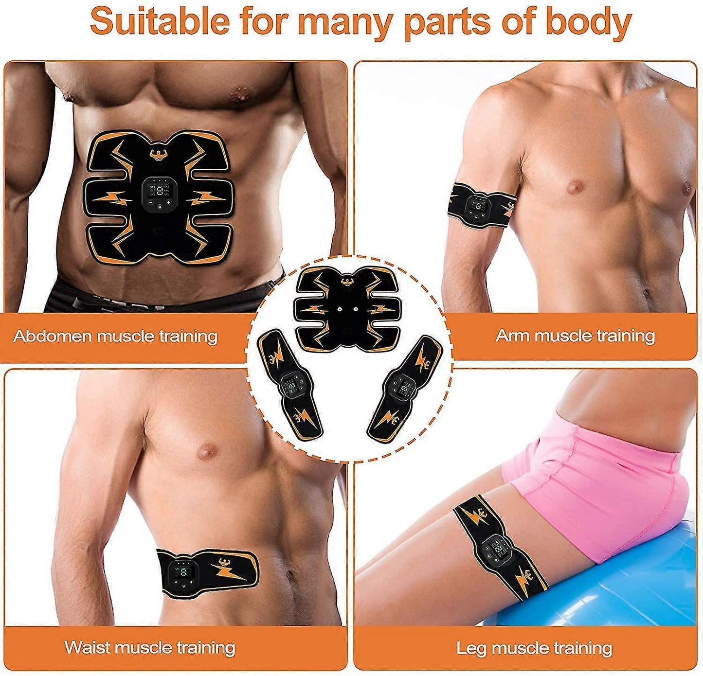 Power ABS-Simulator 2025 | #1 EMS Buikspierstimulator voor Mannen Boven de 40