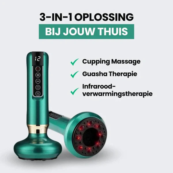 CelluFit Therapie Pro | #1 Anti-Cellulitis Apparaat Met EMS, Cupping & Rood Licht