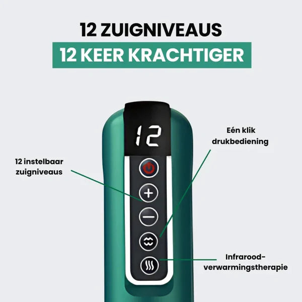 CelluFit Therapie Pro | #1 Anti-Cellulitis Apparaat Met EMS, Cupping & Rood Licht