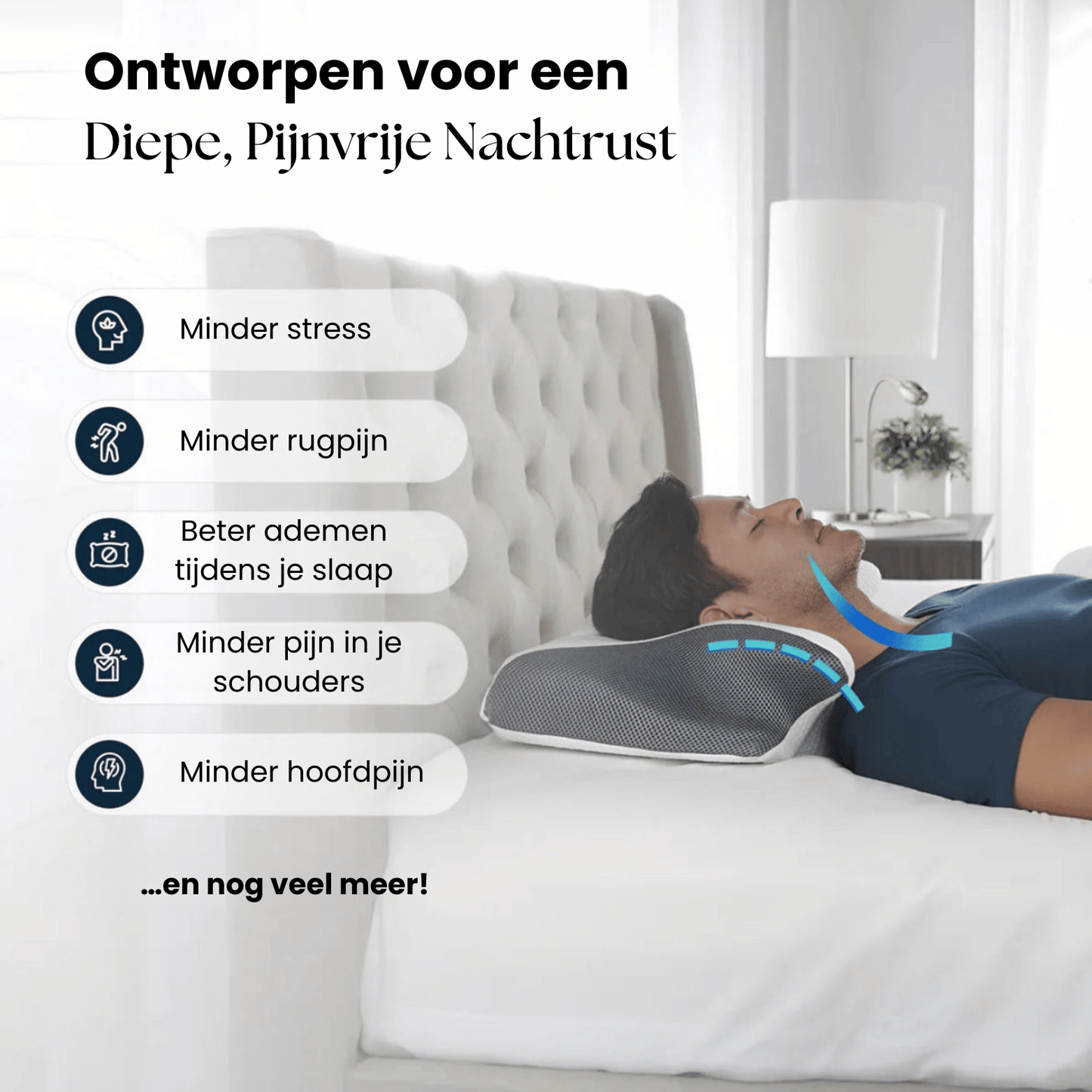 ESSTEEM® Premium | #1 Geheugenfoam Nekkussen Voor Pijnvrije Nachten